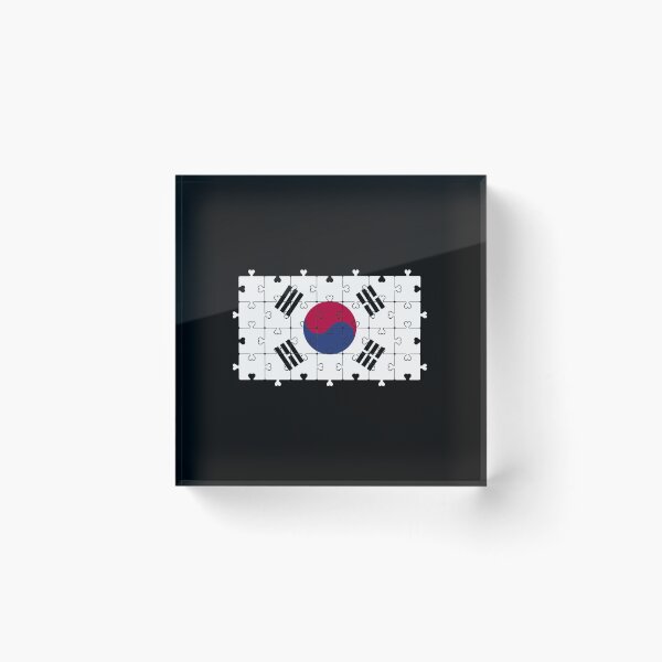 Item preview, Autism Heart Jigsaw Puzzle of South Korea Flag  designed and sold by Chakibalami.