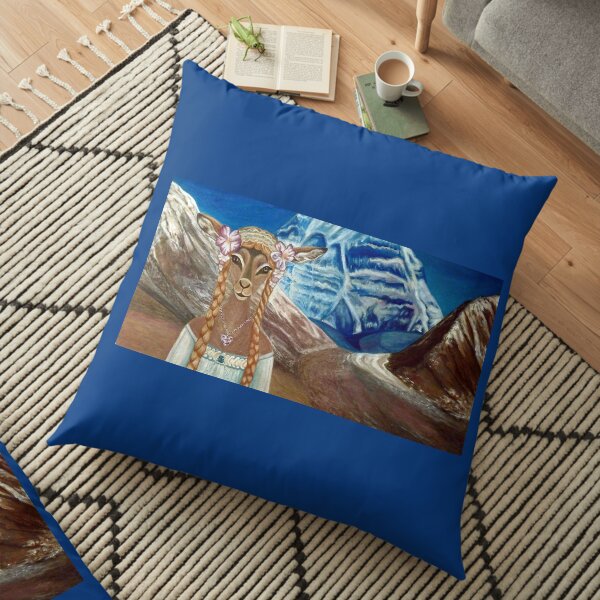 Lady Impala in Tibet's Mount Kailash Floor Pillow