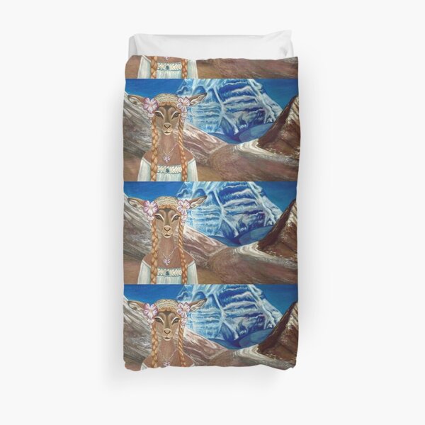 Lady Impala in Tibet's Mount Kailash Duvet Cover