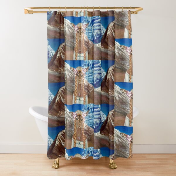 Lady Impala in Tibet's Mount Kailash Shower Curtain