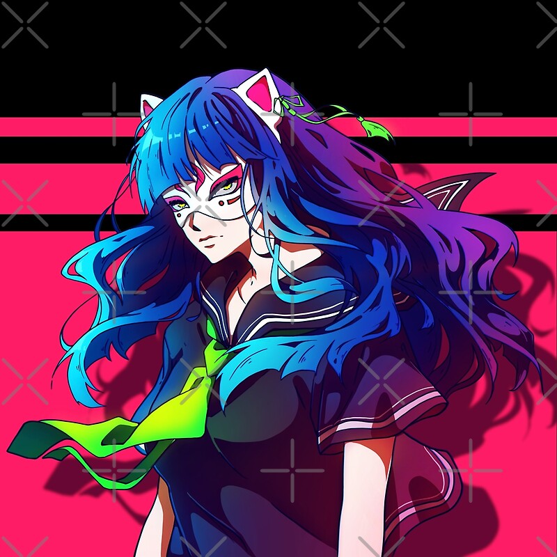 "The anime girl in a cat mask " by AnGoArt | Redbubble