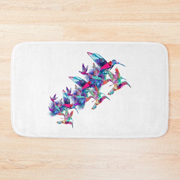 Item preview, Birds, swarm, colorful, birds, hummingbird, illustration, hummingbird designed and sold by theherbst131313.