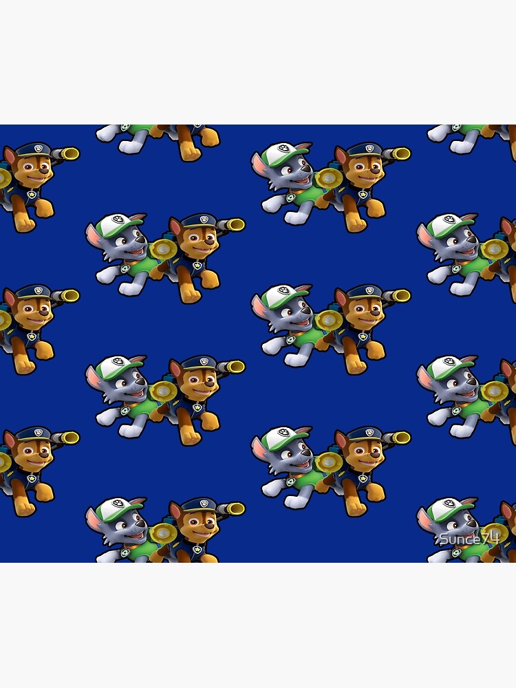 "Rocky and Chase PAW Patrol" Throw Blanket by Sunce74 Redbubble