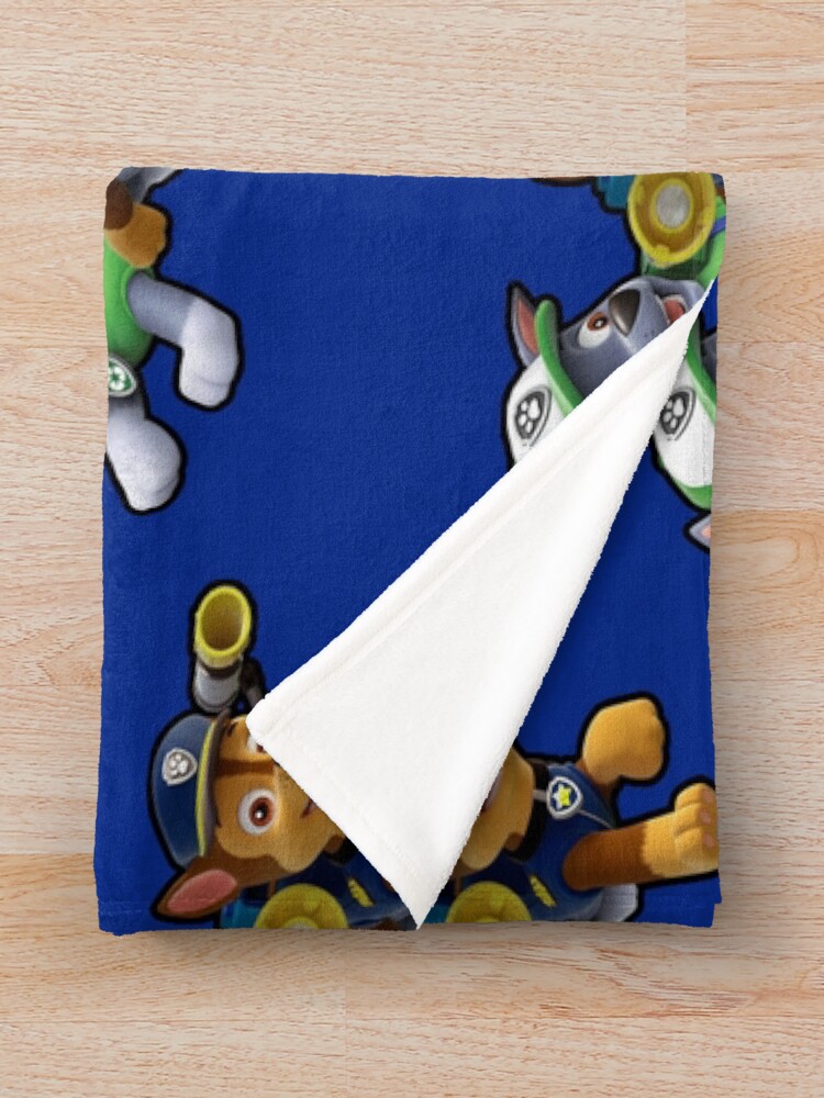 "Rocky and Chase PAW Patrol" Throw Blanket by Sunce74 Redbubble