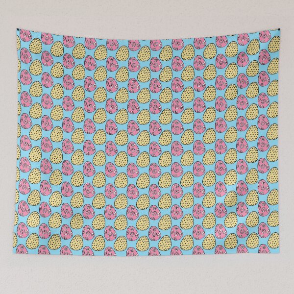 Item preview, Easter eggs pattern in doodle style designed and sold by gata-iris.