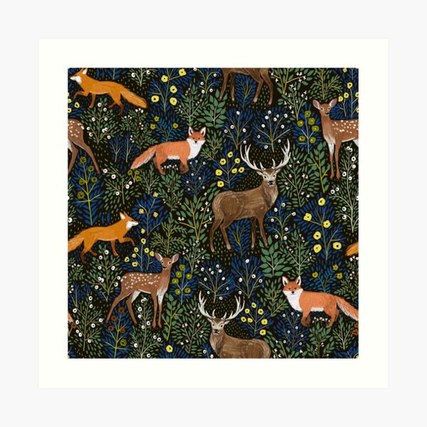 dark forest Art Print