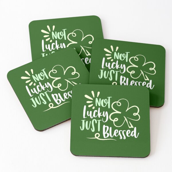 Item preview, Not Lucky Just Blessed Irish Religious Christian Quote St. Patrick's Day designed and sold by kiwi91.