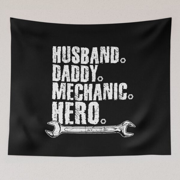 Item preview, Husband Daddy Mechanic Hero designed and sold by Captain Mood.
