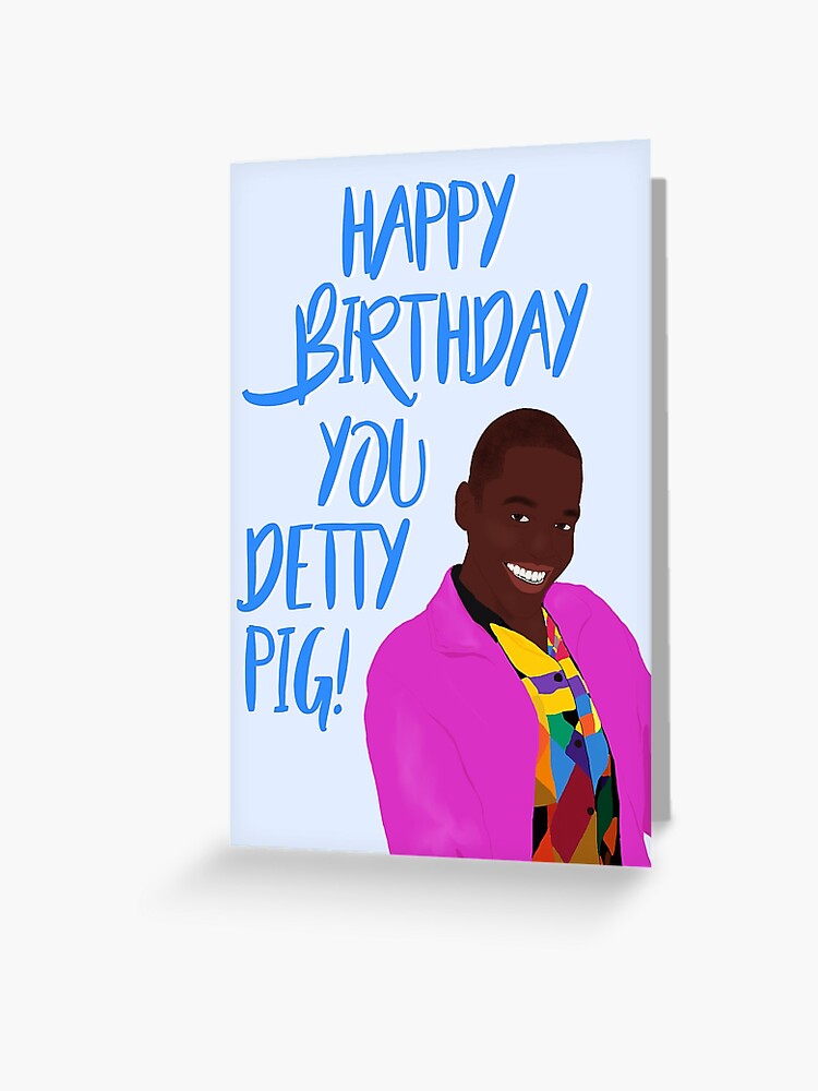 Carte De Vœux Joyeux Anniversaire Petit Cochon Par Glitteredgold Redbubble