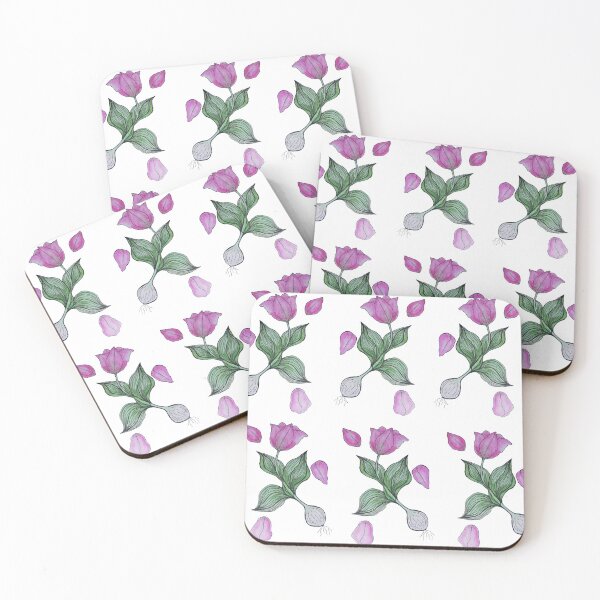 Item preview, Watercolor Botanical Illustration  of Spring Tulips and Flower Bulbs designed and sold by RosalieReeves.
