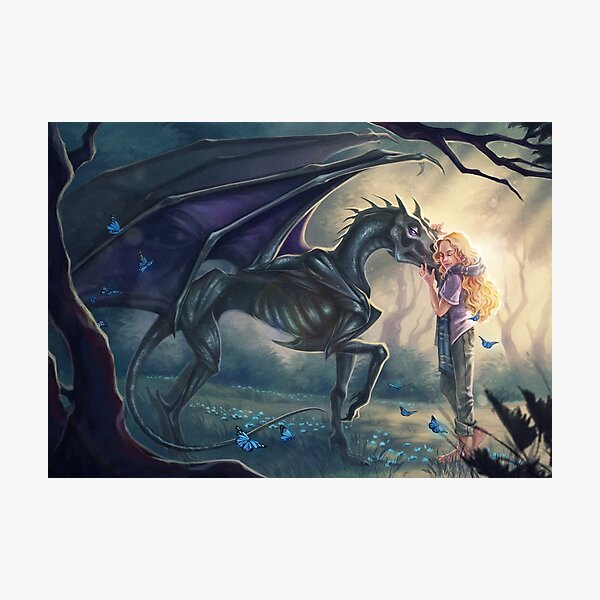 Luna and the Thestral Photographic Print