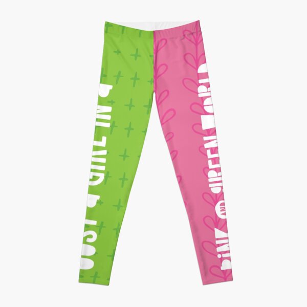Just A Girl in a Pink and Green World Leggings