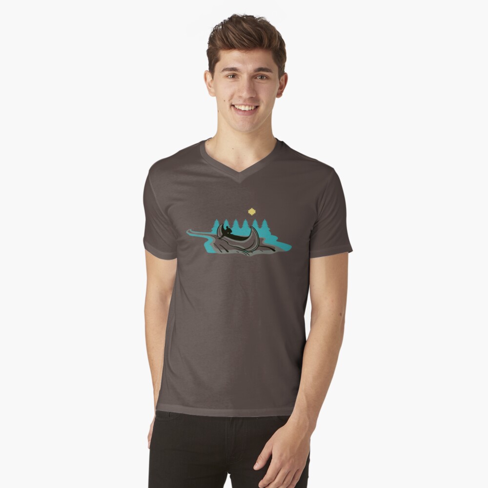 Digital Canoe V-Neck T-Shirt