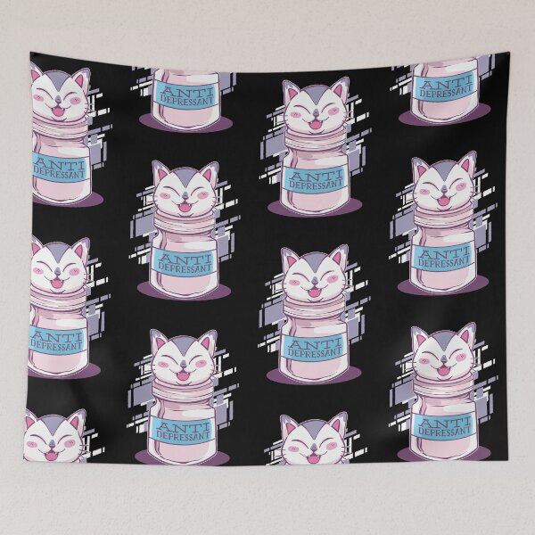 Item preview, anti depressive cat  designed and sold by pirminio.