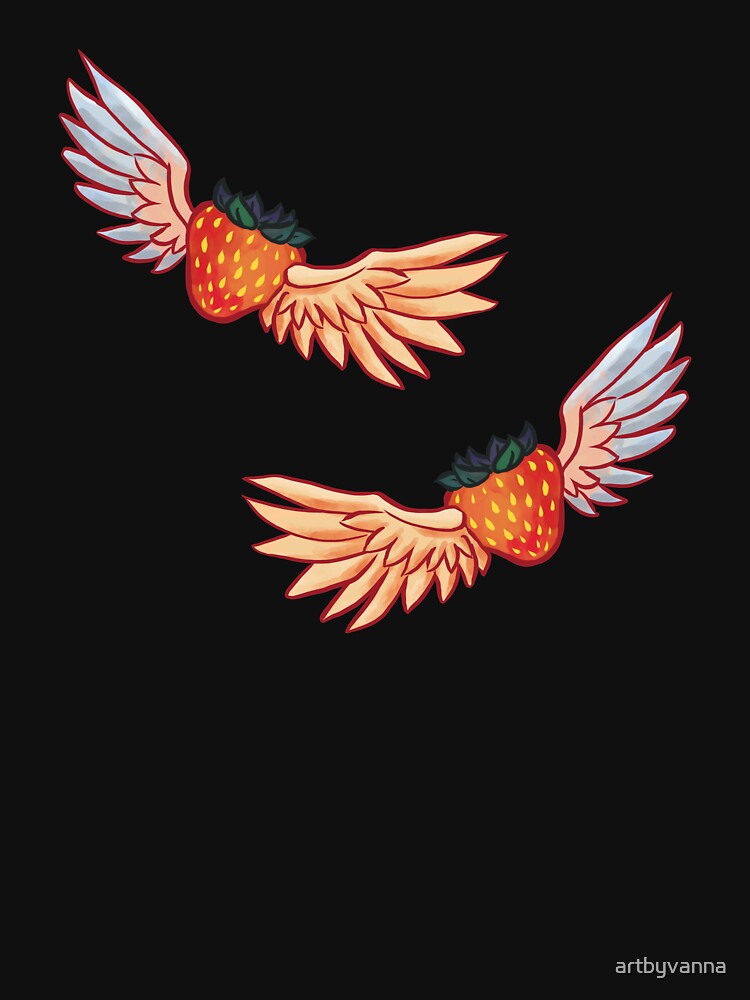 "Flying Celeste Strawberry" T-shirt by artbyvanna | Redbubble