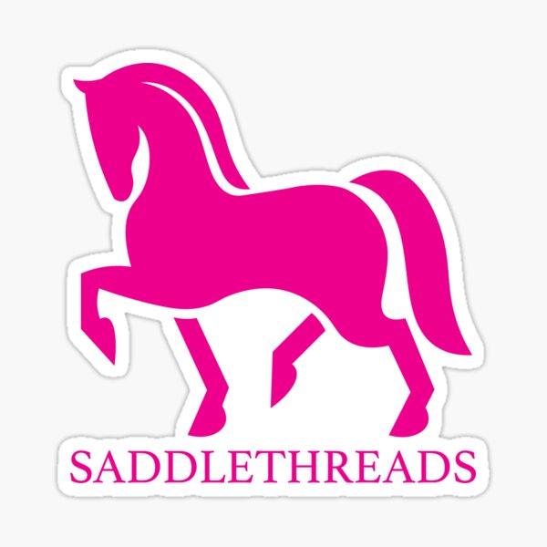 Saddlethreads - Pink Sticker