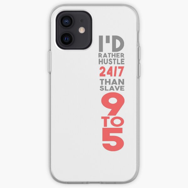 Hustle 24/7 - Pink iPhone Soft Case