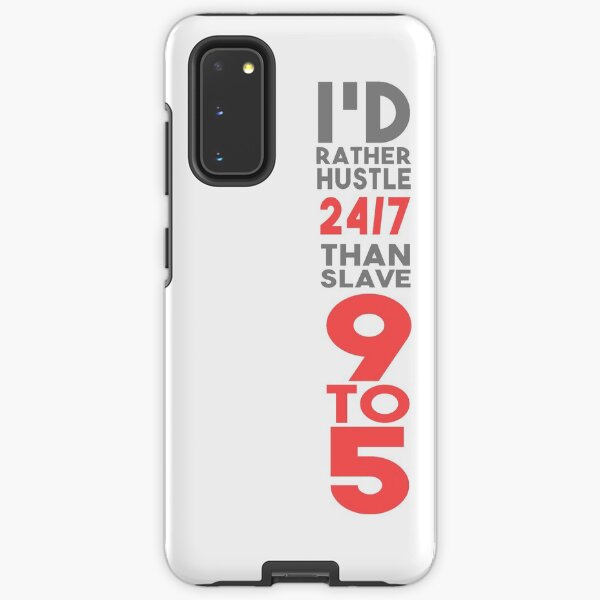 Hustle 24/7 - Pink Samsung Galaxy Tough Case