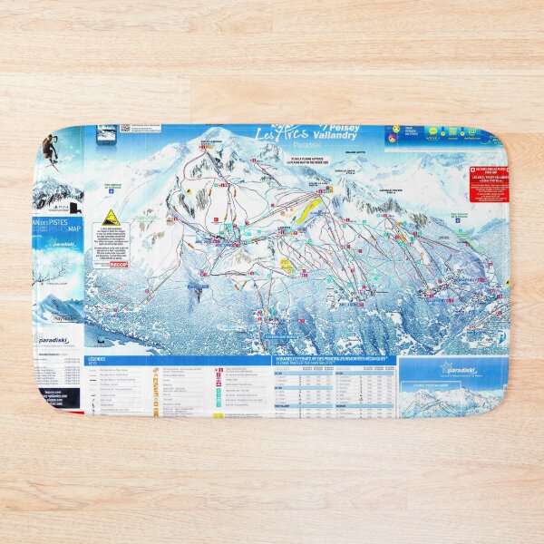 Item preview, Les Arcs Peisey-Vallandry Ski Area Map. designed and sold by fungus50.