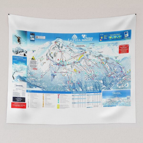 Item preview, Les Arcs Peisey-Vallandry Ski Area Map. designed and sold by fungus50.