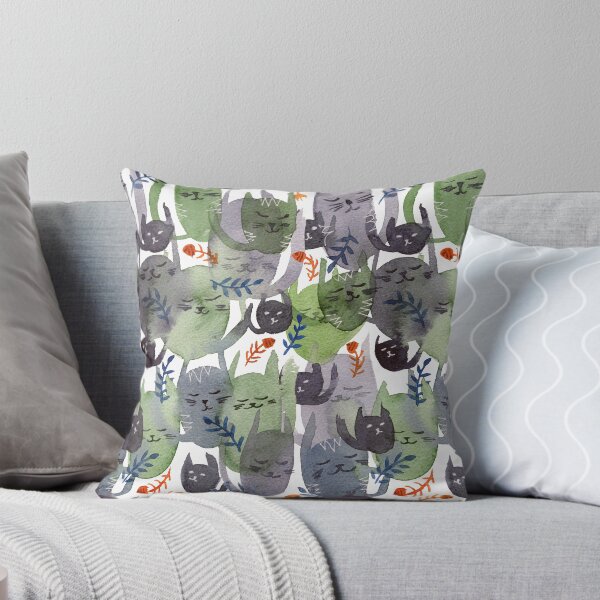 Item preview, A Cacophony of Cats Grey designed and sold by MarianaBlackArt.