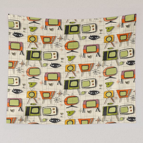 Item preview, Retro Tv Pearl Orange #midcentury designed and sold by susycosta.