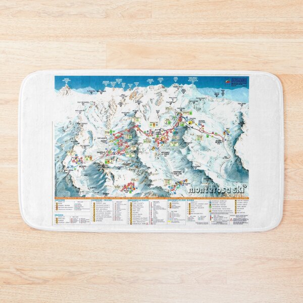 Item preview, Monterosa Ski Area Map. designed and sold by fungus50.