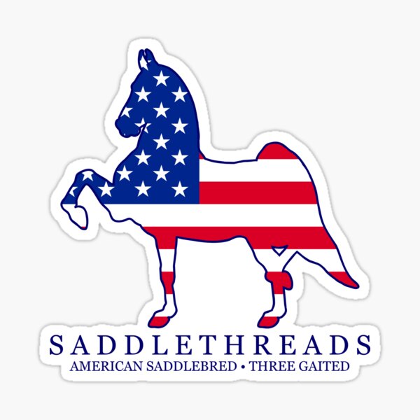 Three Gaited American Saddlebred - USA Sticker