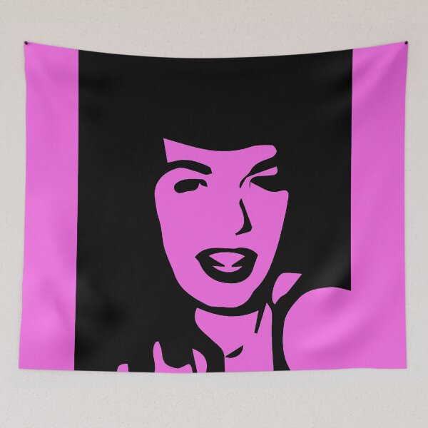 Item preview, Vintage pinup Queen Bettie Page Minimalist Art Posters designed and sold by kaleokaialoha.