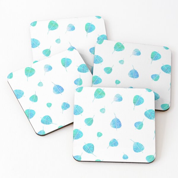 Item preview, Watercolor Blue Green Tropical Palm Leaf pattern  designed and sold by RosalieReeves.