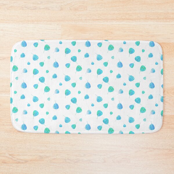 Item preview, Watercolor Blue Green Tropical Palm Leaf pattern  designed and sold by RosalieReeves.