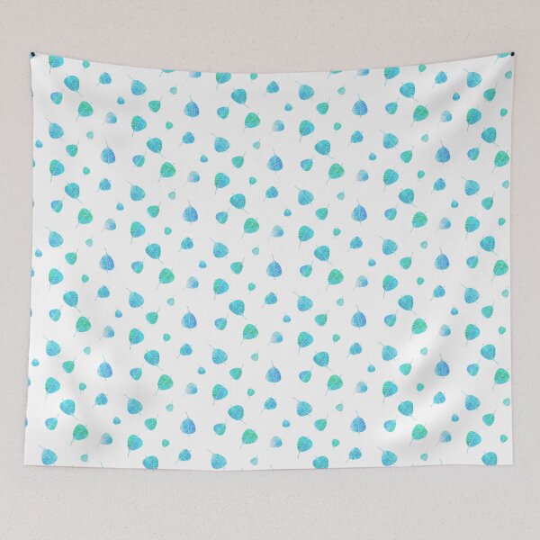Item preview, Watercolor Blue Green Tropical Palm Leaf pattern  designed and sold by RosalieReeves.