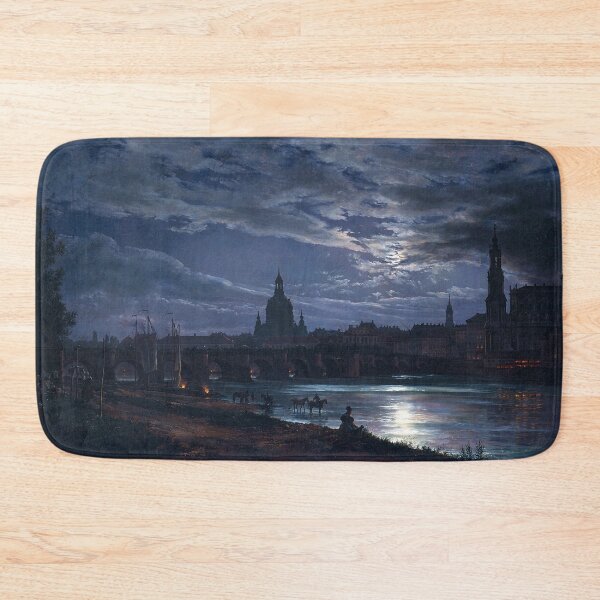 Item preview, View of Dresden by Moonlight by Johan Christian Dahl (1839) designed and sold by allhistory.