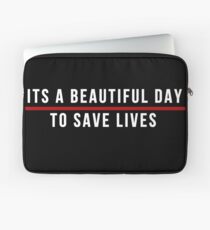 Sein ein schöner Tag, zum der Leben-weißen Beschriftung zu speichern Laptoptasche