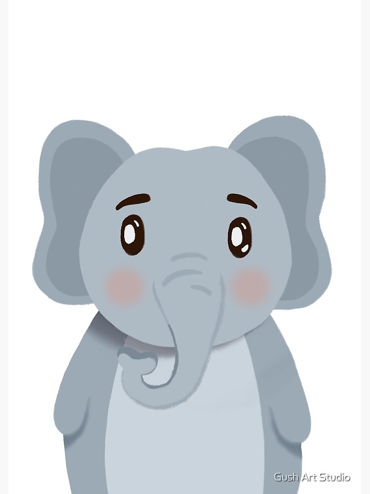 "Baby Elephant Nursery Illustration" Poster for Sale by gusstvaraonica