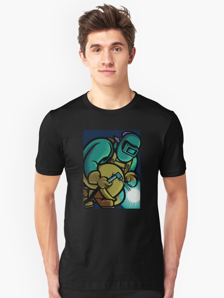 Alternate view of Welder Torch Slim Fit T-Shirt