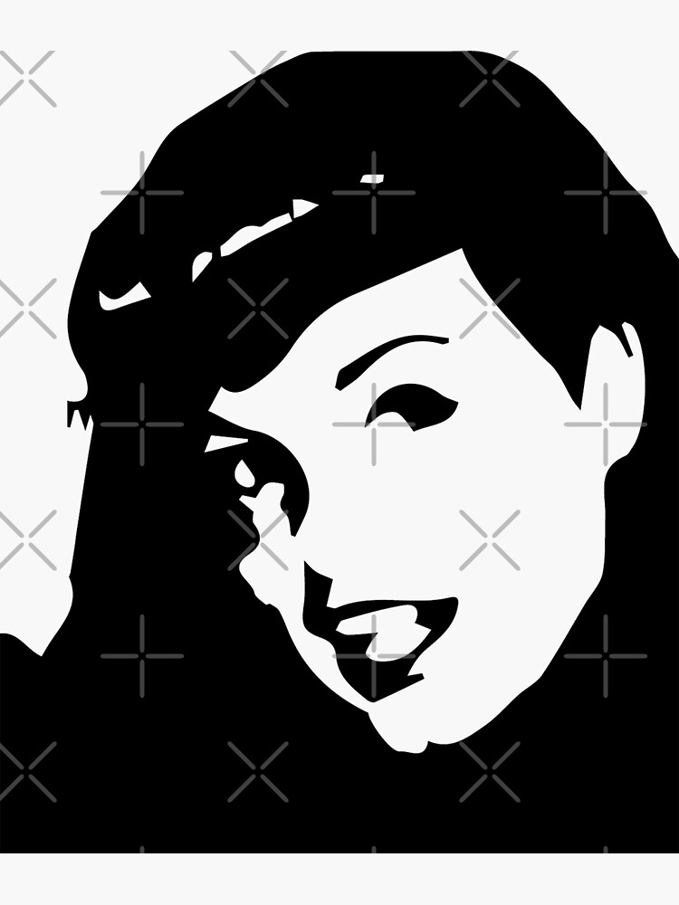 Bettie Page Minimalist Art Posters Sticker For Sale By Kaleokaialoha Redbubble