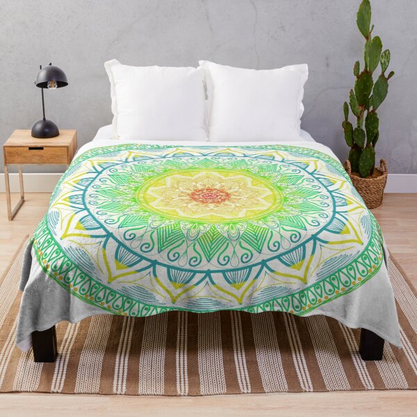 Item preview, Citrus (plus blue!) Mandala designed and sold by joyfuldots.
