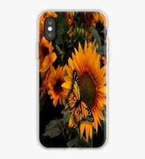 Sunflower Radiance Monarch Butterfly iPhone Case