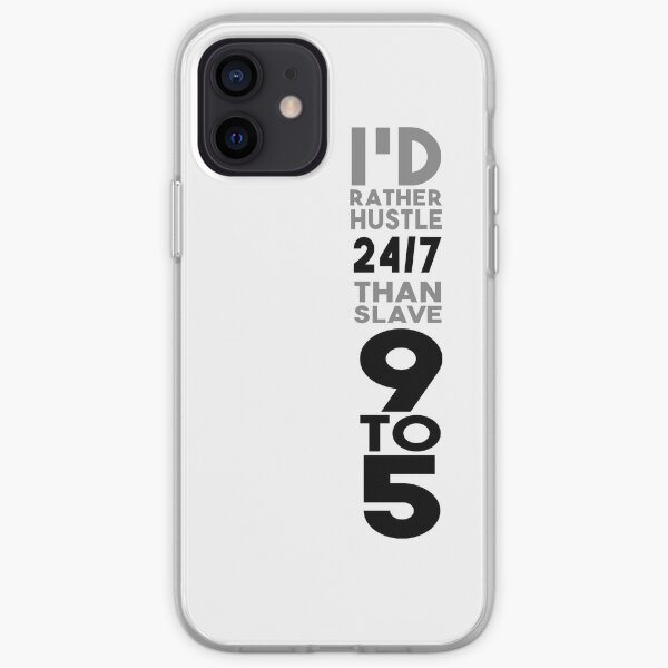 Hustle 24/7 - Black iPhone Soft Case
