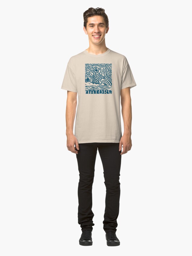 Alternate view of Nature, Swirly sun & clouds Classic T-Shirt