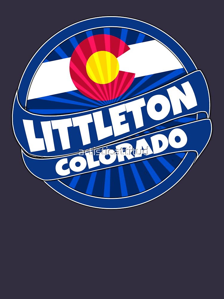 "Littleton Colorado flag burst" Classic TShirt by artisticattitud