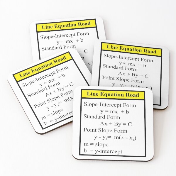 Item preview, Line Equation: The AlgebraMatrix at Redbubble designed and sold by Mark Stansberry.