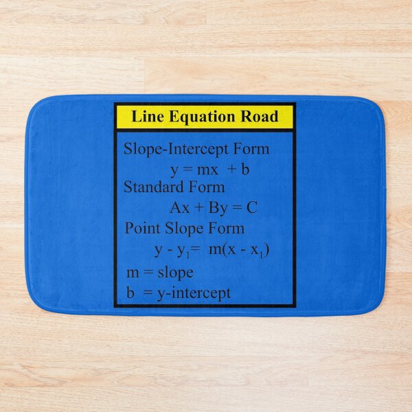 Item preview, Line Equation: The AlgebraMatrix at Redbubble designed and sold by Mark Stansberry.