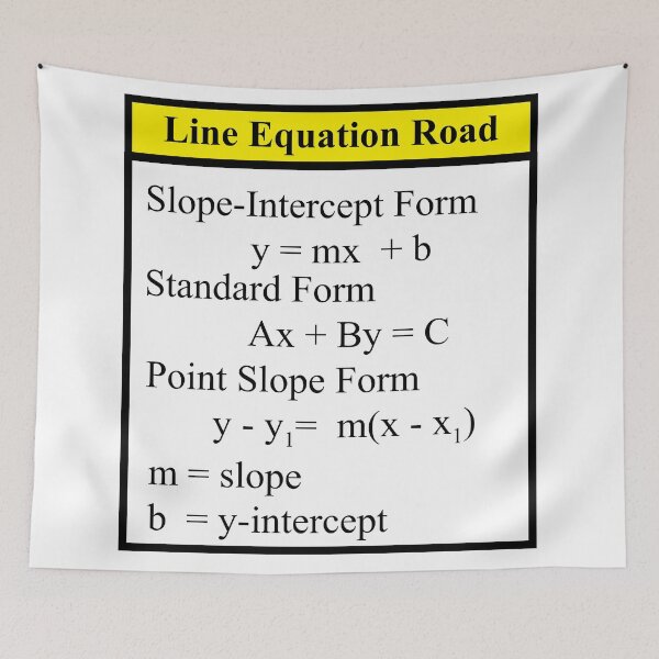 Item preview, Line Equation: The AlgebraMatrix at Redbubble designed and sold by Mark Stansberry.