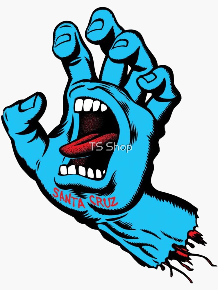 Santa cruz hand sticker by Tanisha15