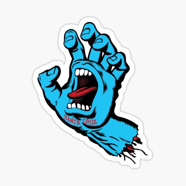 Santa cruz hand sticker Sticker