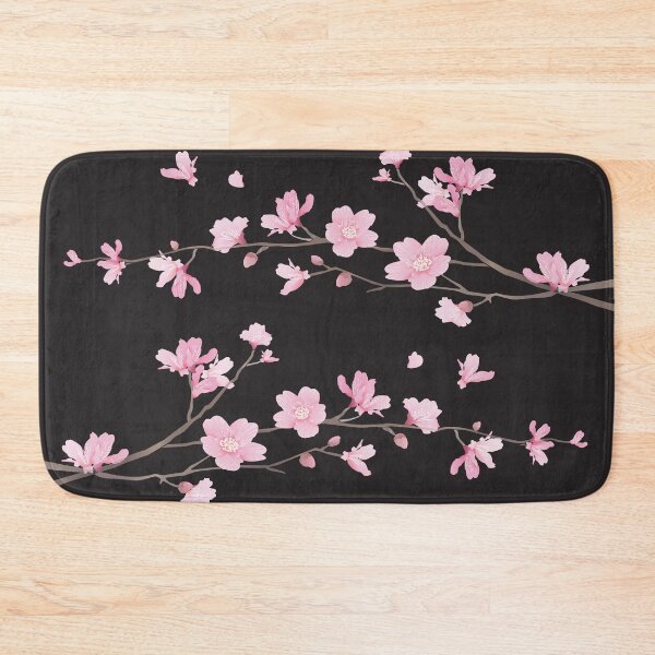 Item preview, Cherry Blossom flower plant - Black designed and sold by designenrich.