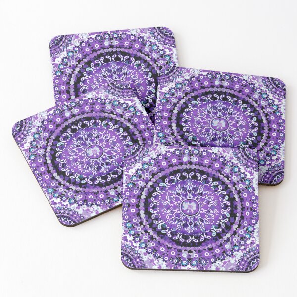 Item preview, Boho Mosaic Mandala Purple designed and sold by Nina May Designs.
