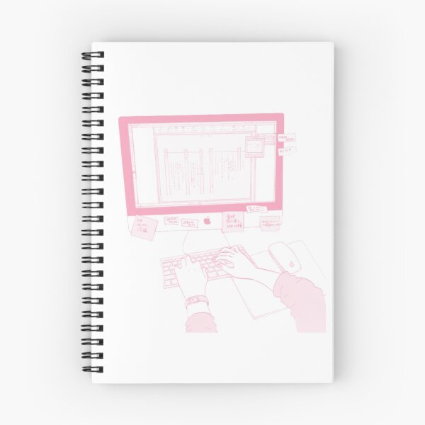 Item preview, Pink Manga Computer designed and sold by 45seals.